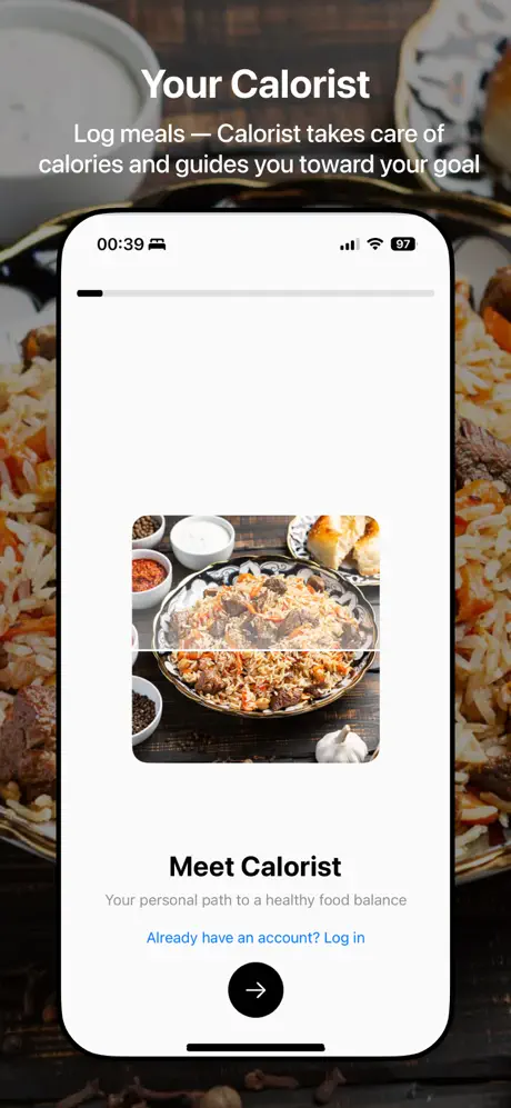 Calorist App Screenshot
